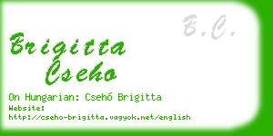 brigitta cseho business card